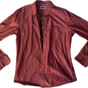 Express men’s gotten size L button down in red